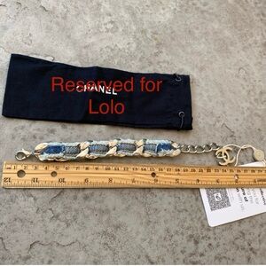 Chanel Denim Silver Bracelet